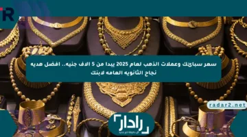 سعر سبائك وعملات الذهب لعام 2025 يبدأ من 5 آلاف جنيه.. أفضل هدية نجاح الثانوية العامة لابنك
